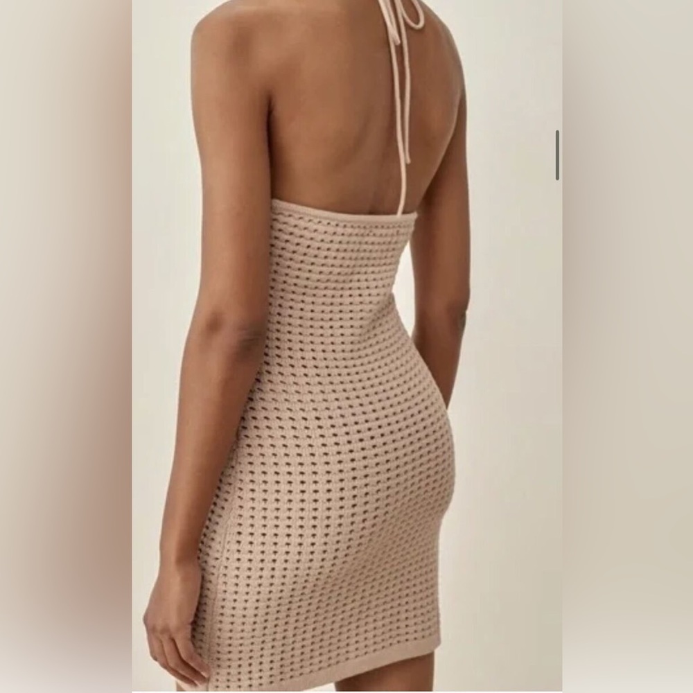 Reformation Martel Open Knit Mini Dress - Picture 2 of 3